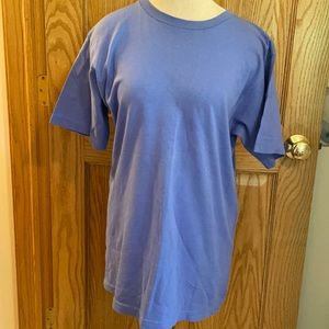 Blue crew neck short sleeve t-shirt
